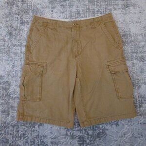 Iron Co. Shorts Mens 36 Beige Cargo Pockets Outdoor Fishing Workwear Hiking